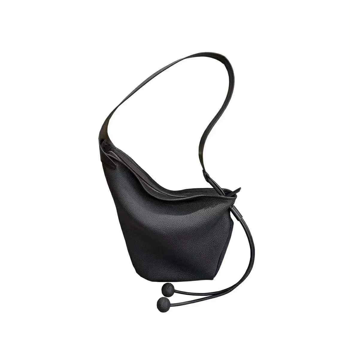 Black Minimalist Shoulder Bag