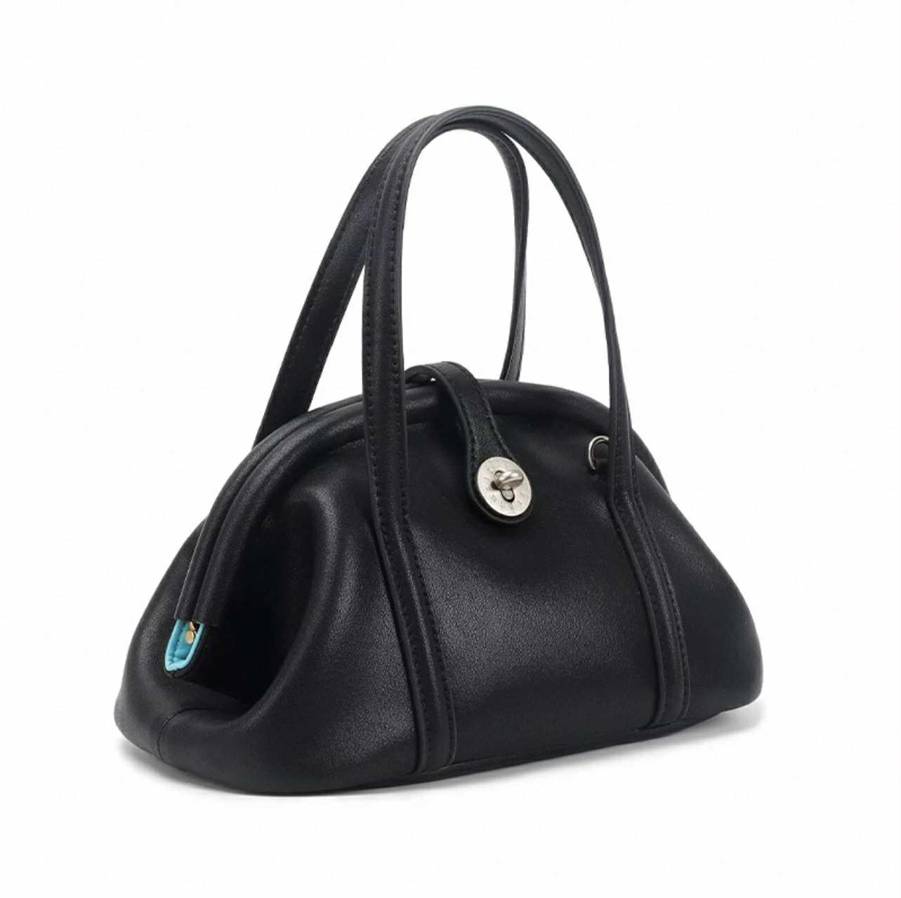 Midnight Curve-Soft Black Mini Tote