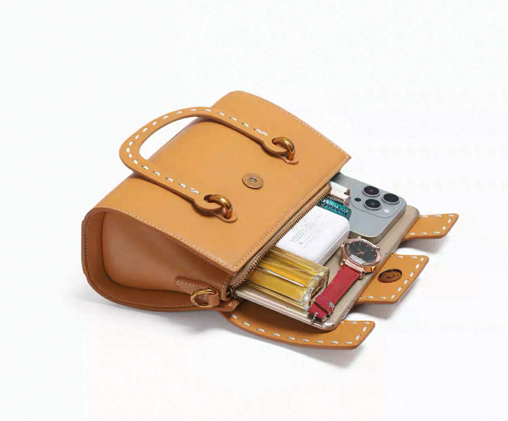 Camel Contrast Mini Bag