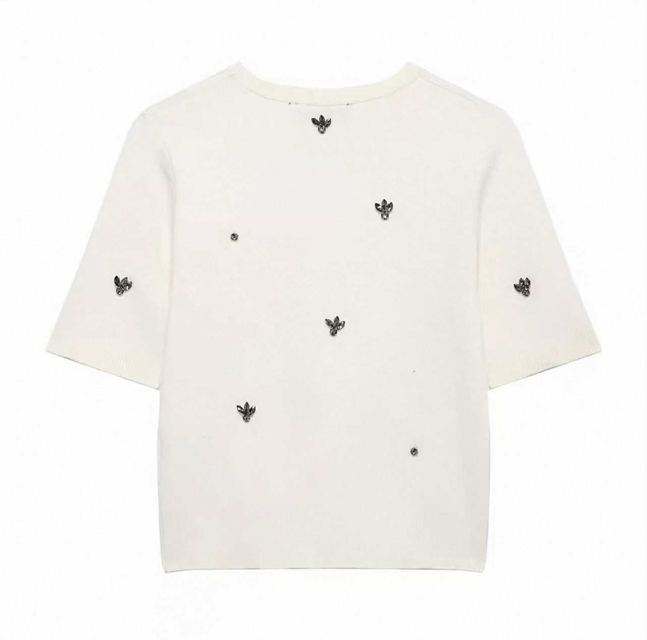 White Embroidered Two-Piece Set