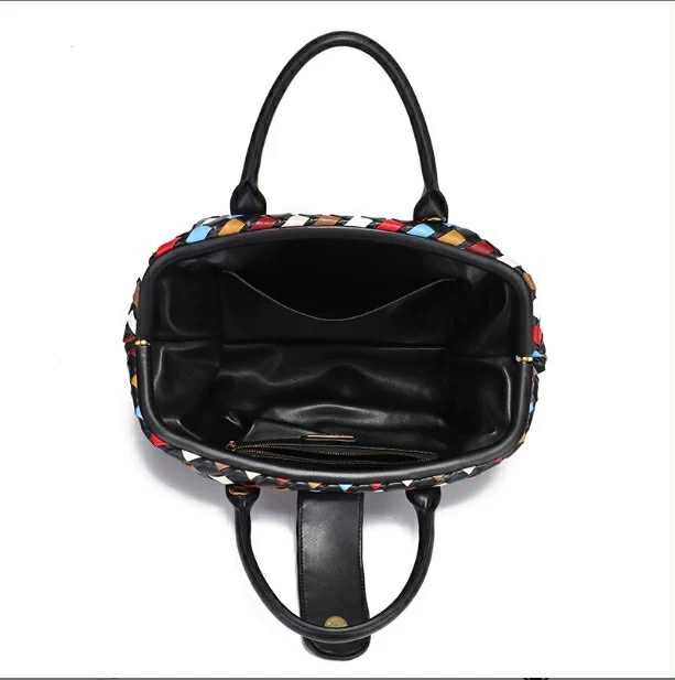 Multicolor woven Handbag