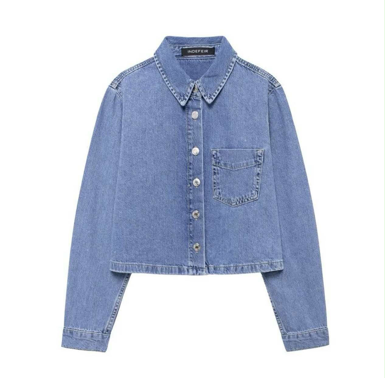 Light Blue Denim Set( top + pant)