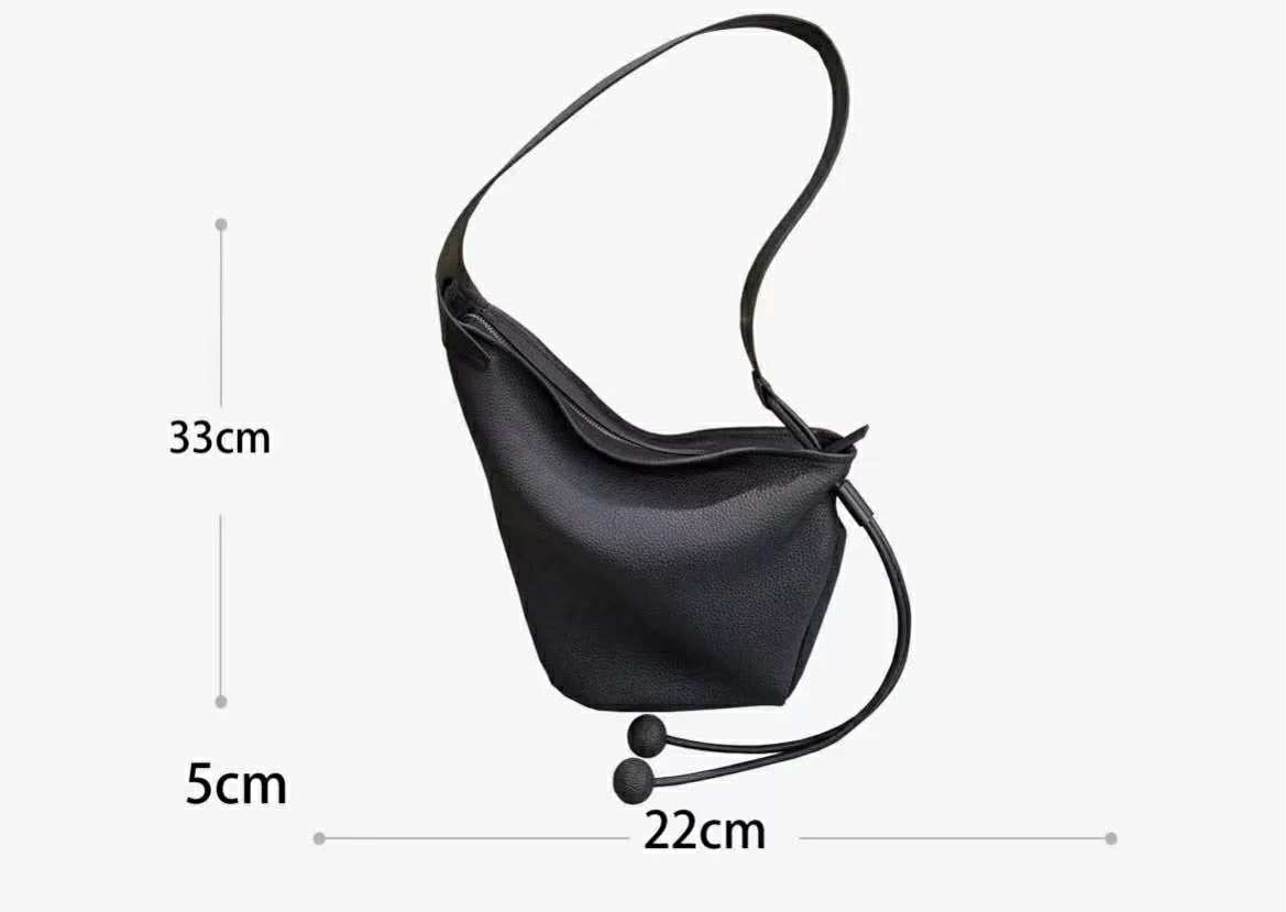 Black Minimalist Shoulder Bag