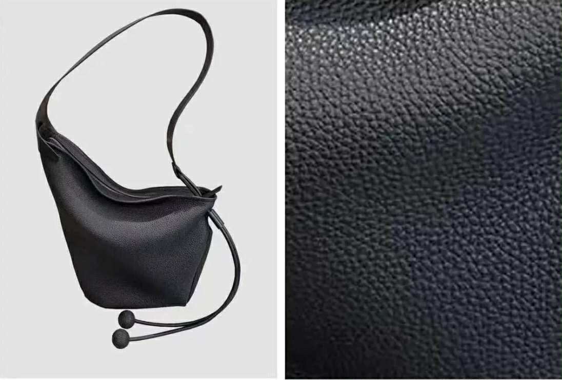 Black Minimalist Shoulder Bag