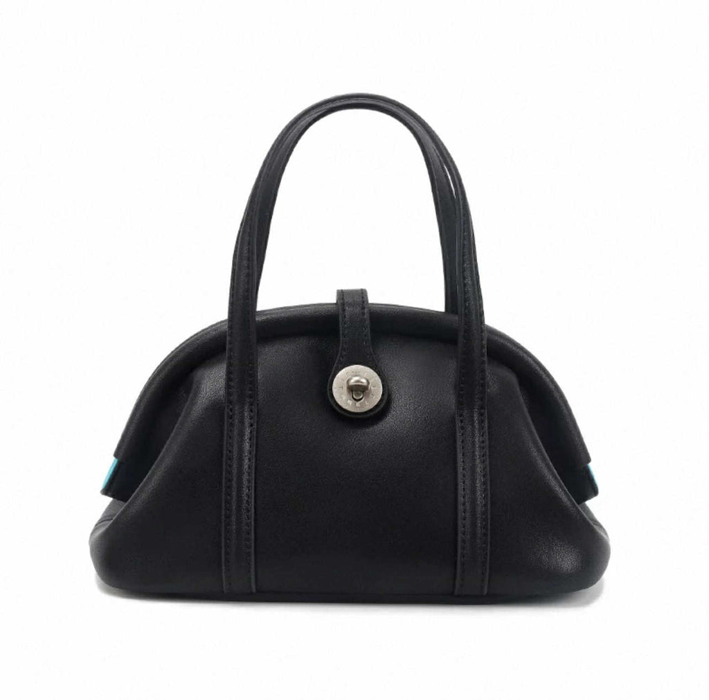 Midnight Curve-Soft Black Mini Tote