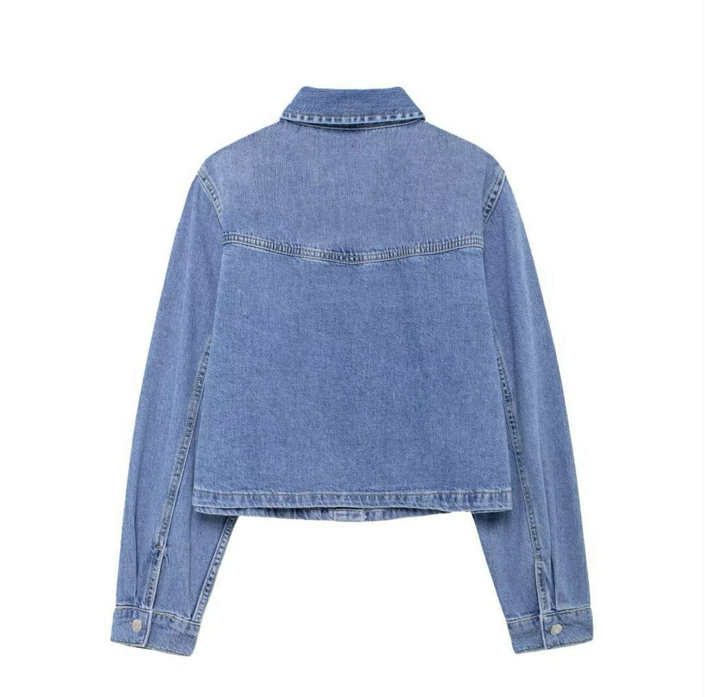 Light Blue Denim Set( top + pant)