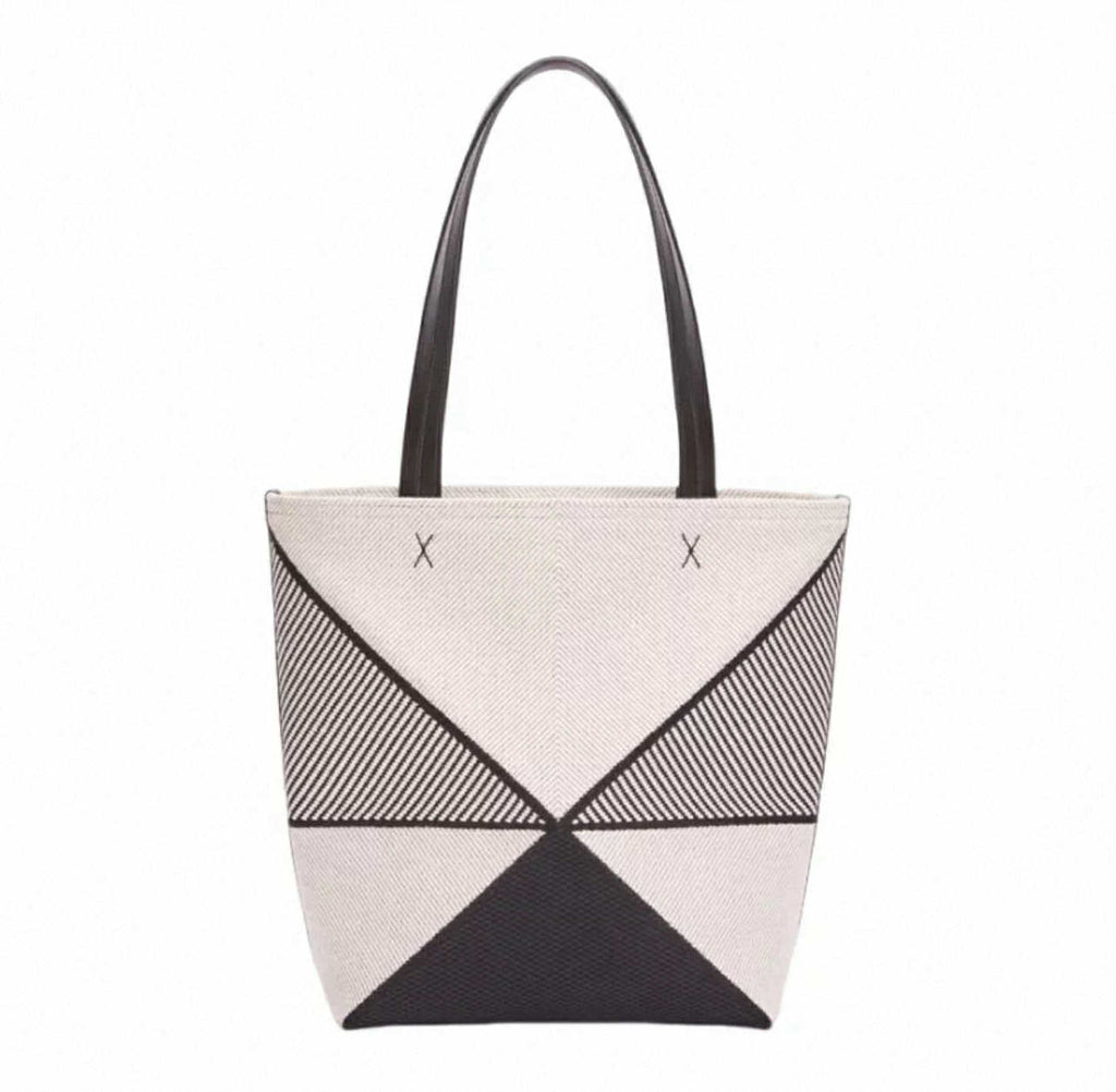 Black & White Geometric Tote Bag