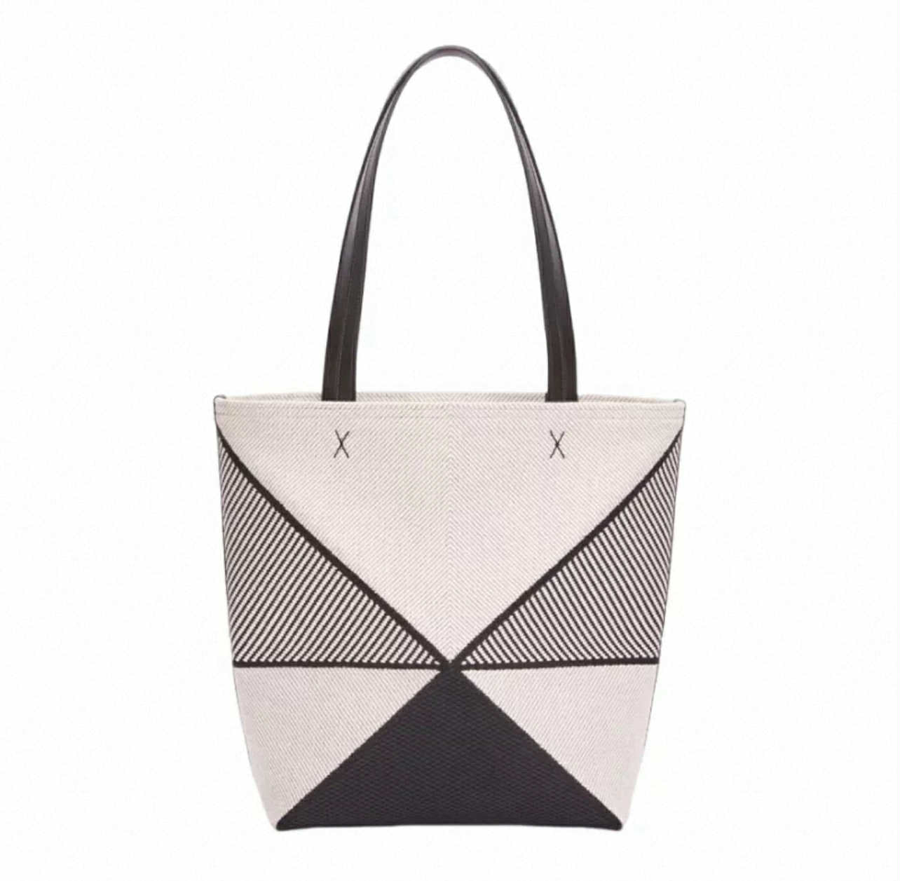 Black & White Geometric Tote Bag
