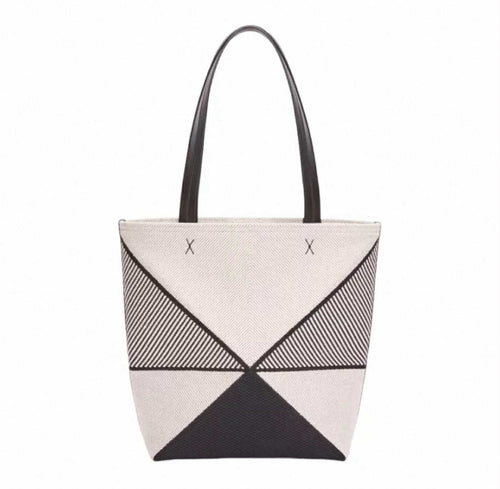 Black & White Geometric Tote Bag