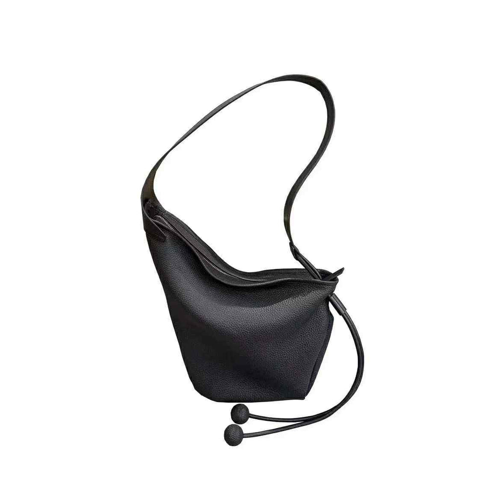 Black Minimalist Shoulder Bag