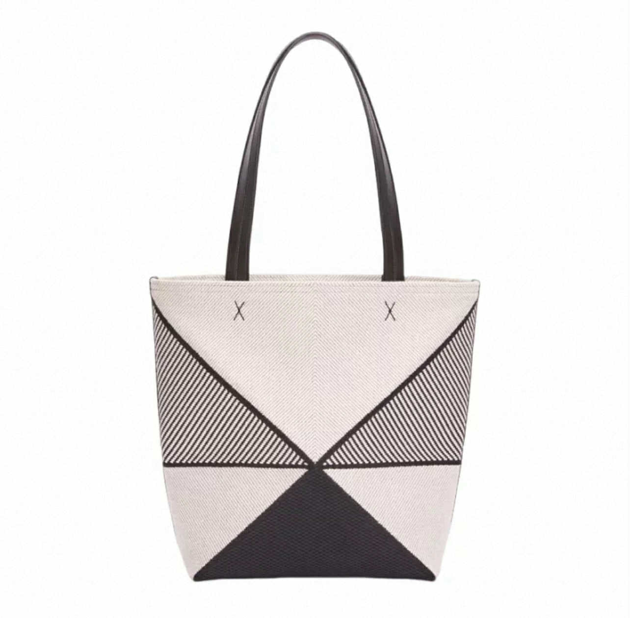 Black & White Geometric Tote Bag