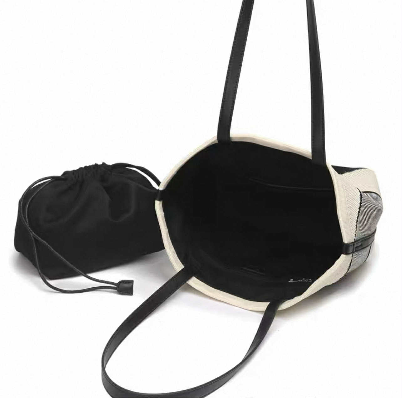 Black & White Geometric Tote Bag