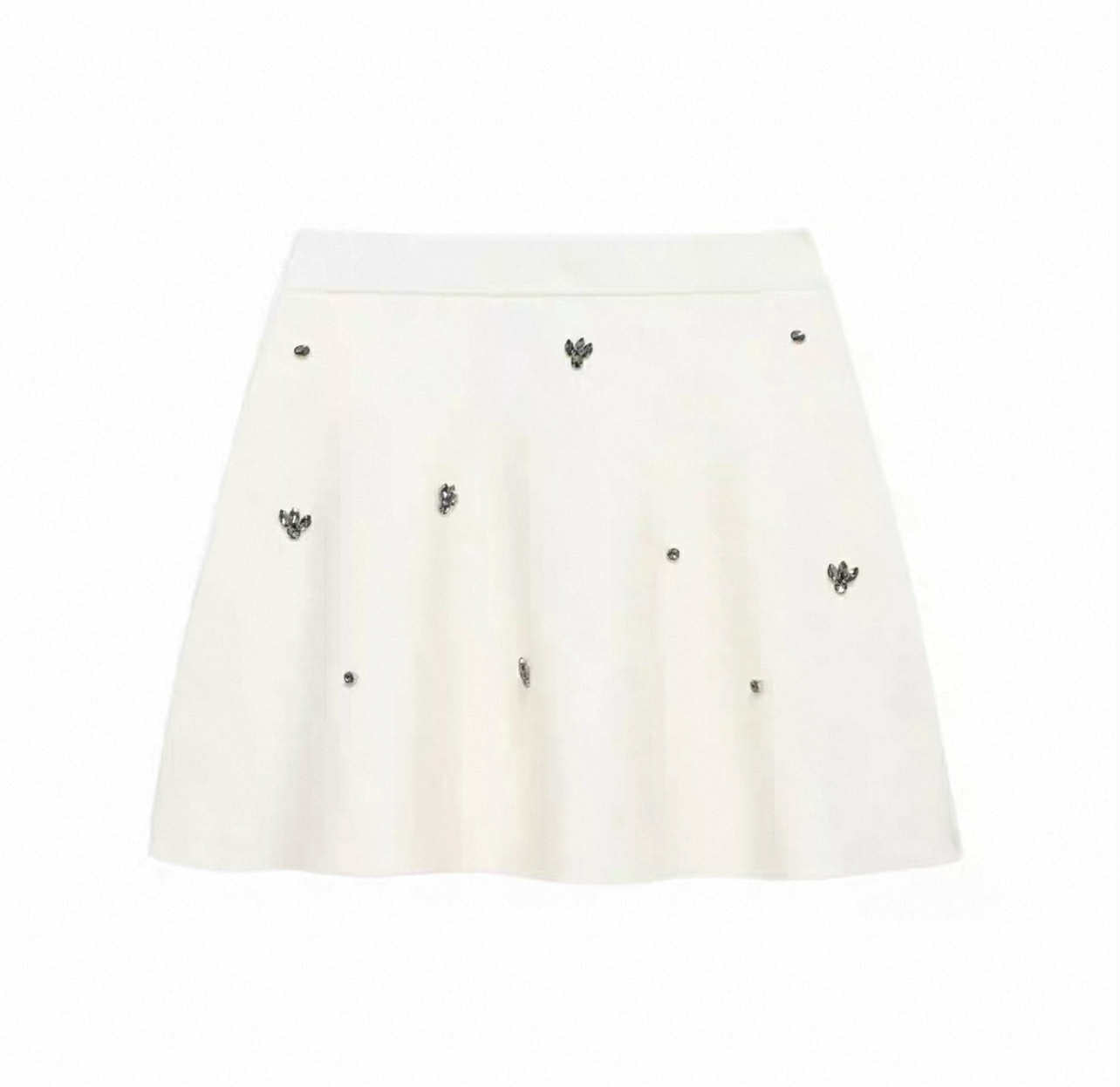 White Embroidered Two-Piece Set