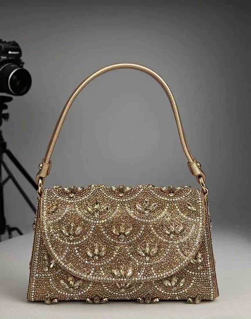 Gold Crystal Evening Bag