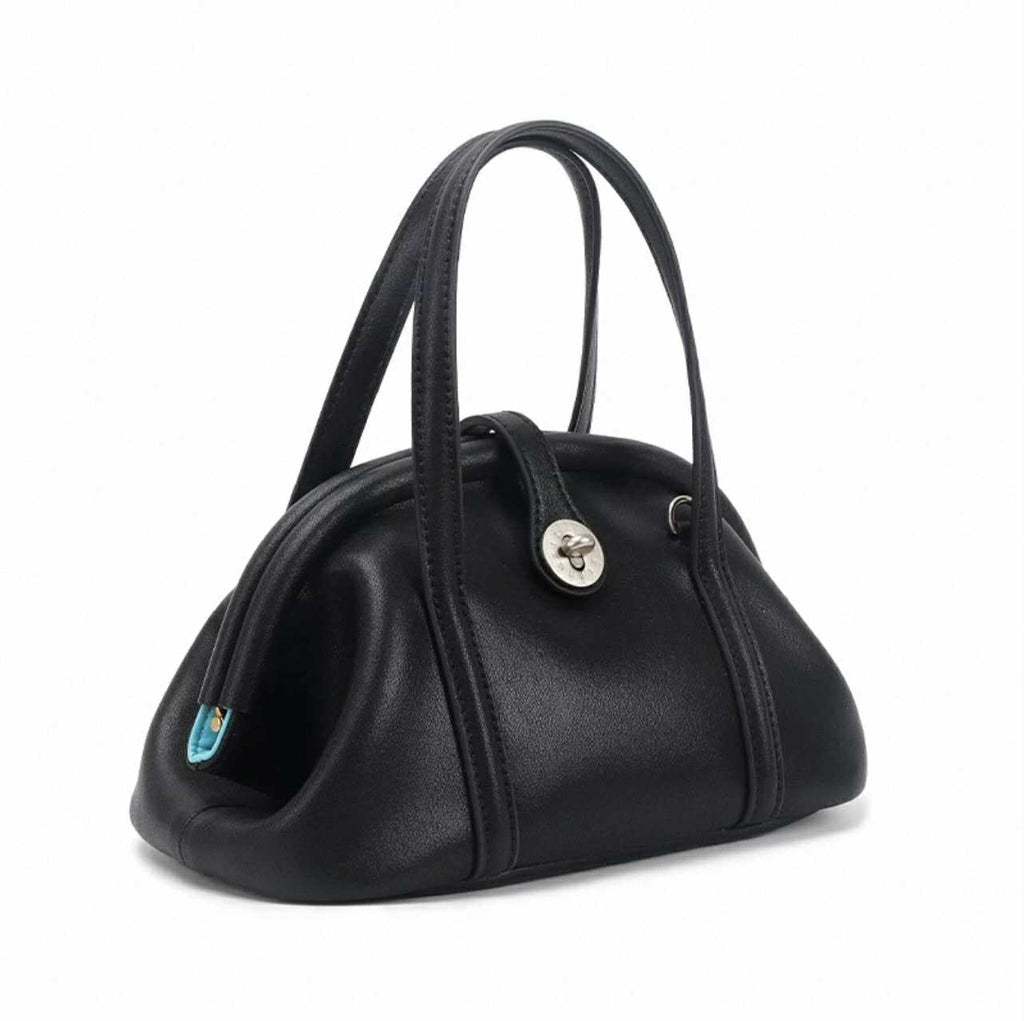 Midnight Curve-Soft Black Mini Tote