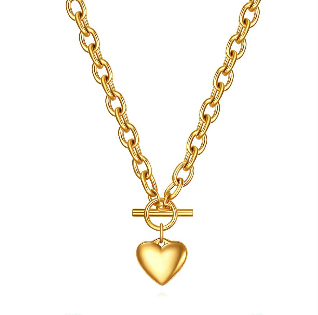 Golden Heart Bold Chain